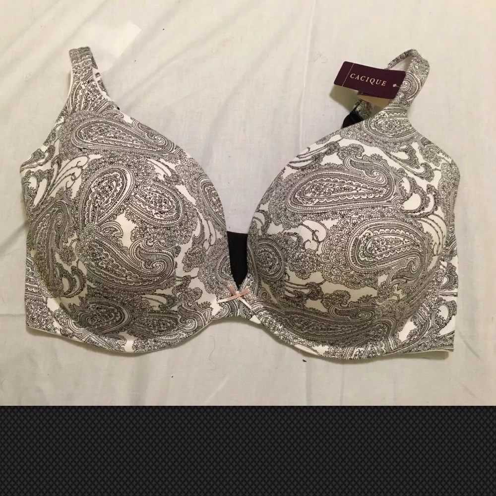 Cotton Boost Plunge Bra Black And White Cacique